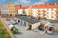 Auhagen 11484 - H0 - Garagen mit Zubehör